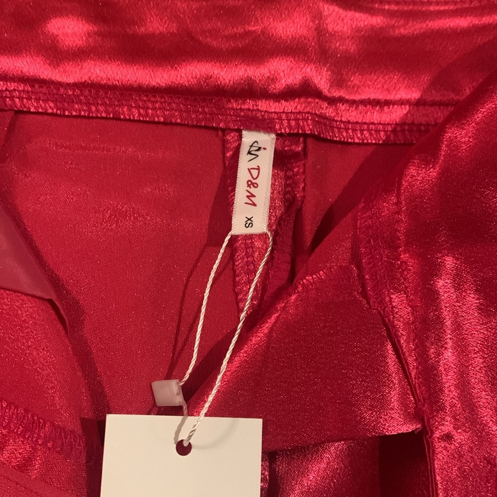 NWT D&M Satin Flare Leg Dress Pants - Picture 4 of 7